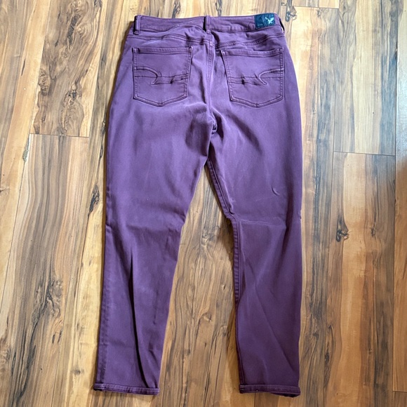 American Eagle Outfitters hi-rise jegging Plum Jeans - Picture 4 of 4